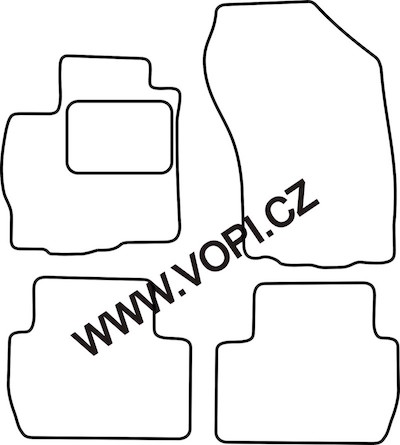 Autokoberce Mitsubishi Outlander 02/2007 - 08/2012 Autofit (3055)